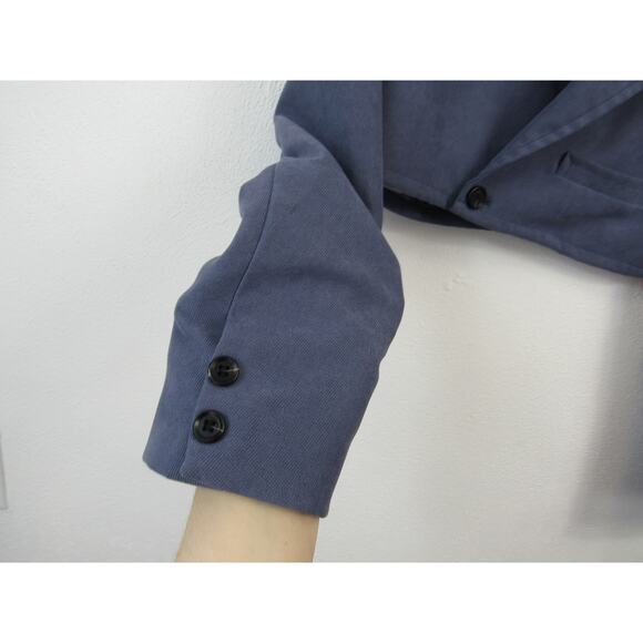 Linjia Shop Small Crop Blazer Mia Royal Blue Military Jacket Style - Picture 4 of 8